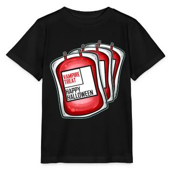 Échantillon de sang Banque de poches de sang Vampire Treat pour - T-shirt bio MINI CREATOR Stanley/Stella Enfant - noir - Devant - Mikhail (115cm)