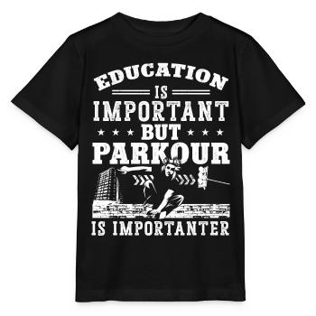 Parkour Free Running Traceur - Stanley/Stella MINI CREATOR Kids’ T-Shirt - black - Front - Mikhail (115cm)