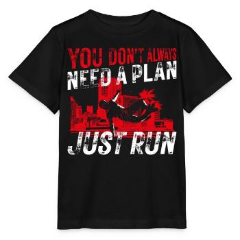 Parkour Free Running Traceur - Stanley/Stella MINI CREATOR Kids’ T-Shirt - black - Front - Mikhail (115cm)