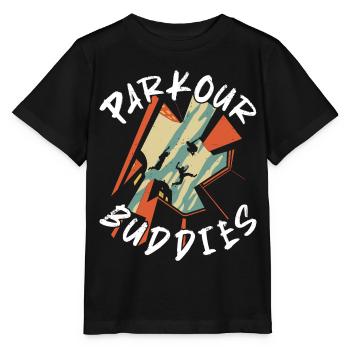 Parkour Free Running Traceur - Stanley/Stella MINI CREATOR Kids’ T-Shirt - black - Front - Mikhail (115cm)