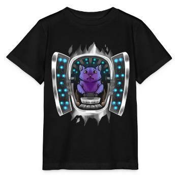 Purple Bat Inside Costume Purple Bat Takes Over - Stanley/Stella Kinder T-Shirt MINI CREATOR  - Schwarz - Vorne - Mikhail (115cm)