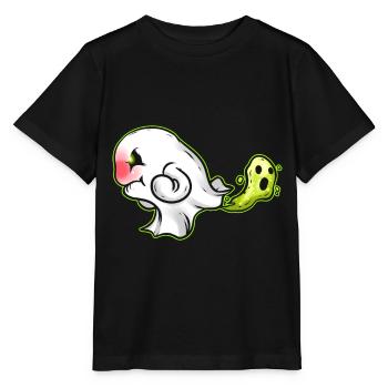 Ghost Farts A Spirit Fart Halloween - Stanley/Stella MINI CREATOR Kids’ T-Shirt - black - Front - Mikhail (115cm)