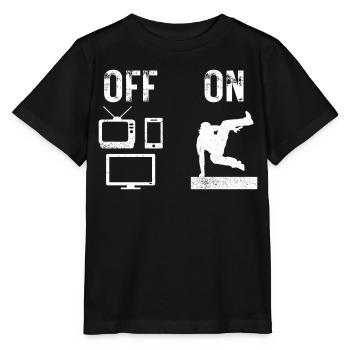 Parkour Free Running Traceur - Stanley/Stella MINI CREATOR Kids’ T-Shirt - black - Front - Mikhail (115cm)