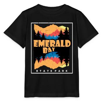 Emerald Bay Camping Nevada California State Park - Stanley/Stella MINI CREATOR Kids’ T-Shirt - black - Front - Mikhail (115cm)