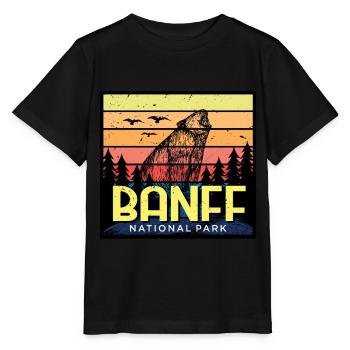 Canada Parc national de l’Alberta Banff Grizzly Bear Cam - T-shirt bio MINI CREATOR Stanley/Stella Enfant - noir - Devant - Mikhail (115cm)