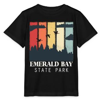 Emerald Bay Nevada Lake Tahoe California Staatspa - Stanley/Stella MINI CREATOR Kids’ T-Shirt - black - Front - Mikhail (115cm)