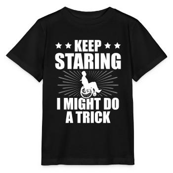 Continuez à regarder, je pourrais faire un tour - T-shirt bio MINI CREATOR Stanley/Stella Enfant - noir - Devant - Mikhail (115cm)