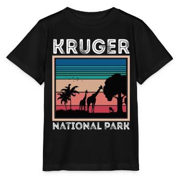Giraffen-Nationalpark Afrika Krüger-Safari Big Fiv - Stanley/Stella Kinder T-Shirt MINI CREATOR  - Schwarz - Vorne - Mikhail (115cm)