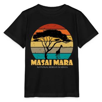 Serengeti Masai Mara Nationalreservat Kenia Safari - Stanley/Stella Kinder T-Shirt MINI CREATOR  - Schwarz - Vorne - Mikhail (115cm)