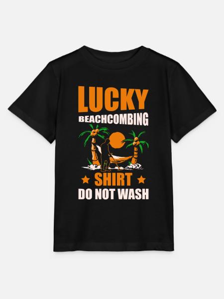 Lucky Beachcombing Beachcomber-beschuss - Stanley/Stella Kinder T-Shirt MINI CREATOR - Schwarz