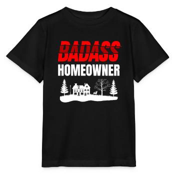Badass Hausbesitzer Hauseigentümer - Stanley/Stella Kinder T-Shirt MINI CREATOR  - Schwarz - Vorne - Mikhail (115cm)