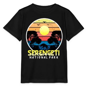 Afrika Safari Serengeti Nationalpark Tansania Sava - Stanley/Stella Kinder T-Shirt MINI CREATOR  - Schwarz - Vorne - Mikhail (115cm)