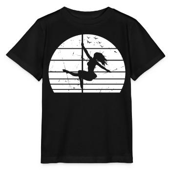 Pole Dance Silhouette Pole Dancing I Pole Dance Gi - Stanley/Stella Kinder T-Shirt MINI CREATOR  - Schwarz - Vorne - Mikhail (115cm)