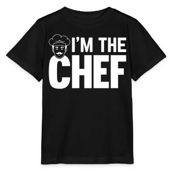 Drôle de cuisinier Chef Cuisinier Chef’s Hat - Je suis le - T-shirt bio MINI CREATOR Stanley/Stella Enfant - noir - Devant - Mikhail (115cm)