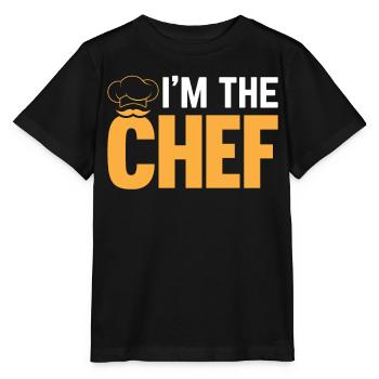 Cooking Cook Funny Cooking Chef - Je suis le chef - T-shirt bio MINI CREATOR Stanley/Stella Enfant - noir - Devant - Mikhail (115cm)
