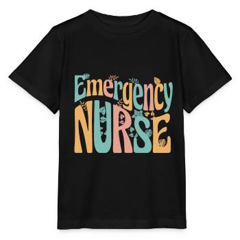 Krankenpflegerin - Emergency Nurse - Stanley/Stella Kinder T-Shirt MINI CREATOR  - Schwarz - Vorne - Mikhail (115cm)