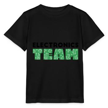 Programmeur - électronique TEAM - T-shirt bio MINI CREATOR Stanley/Stella Enfant - noir - Devant - Mikhail (115cm)