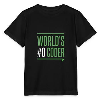 Programmeur - créateurs codeurs monde #0 codeur - T-shirt bio MINI CREATOR Stanley/Stella Enfant - noir - Devant - Mikhail (115cm)