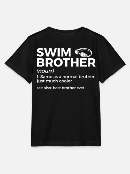 Schwimmer Schwimmen Spruch - Stanley/Stella Kinder T-Shirt MINI CREATOR - Schwarz