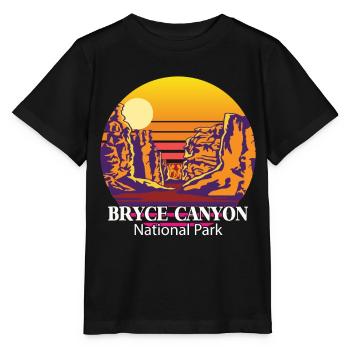 Bryce Canyon Souvenir Parc National Rocks Utah Cam - T-shirt bio MINI CREATOR Stanley/Stella Enfant - noir - Devant - Mikhail (115cm)