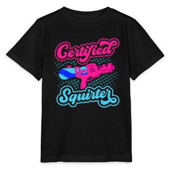 Pistolet de pulvérisation certifié Squirter Water Gun - T-shirt bio MINI CREATOR Stanley/Stella Enfant - noir - Devant - Mikhail (115cm)