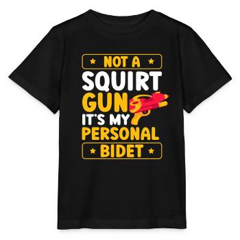 Pas de pistolet pulvérisateur, c’est mon personnel - T-shirt bio MINI CREATOR Stanley/Stella Enfant - noir - Devant - Mikhail (115cm)