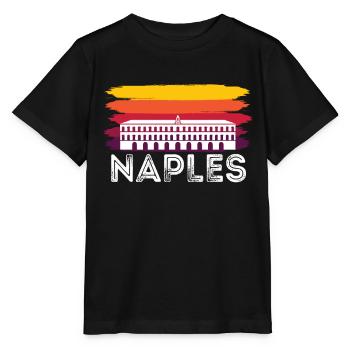 Maison Italienne Naples Rétro Italie Naples - T-shirt bio MINI CREATOR Stanley/Stella Enfant - noir - Devant - Mikhail (115cm)