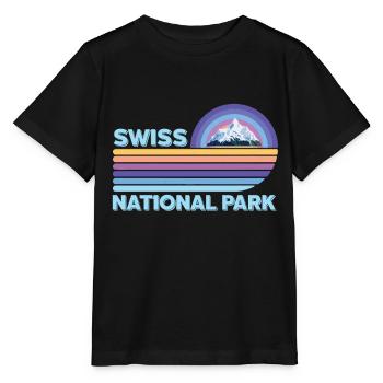 Parc National Suisse Neige Engadine Cam - T-shirt bio MINI CREATOR Stanley/Stella Enfant - noir - Devant - Mikhail (115cm)