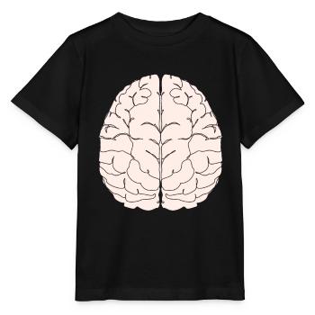 brain brain brain intelligence smart smart student university - Stanley/Stella MINI CREATOR Kids’ T-Shirt - black - Front - Mikhail (115cm)