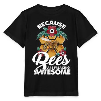 Honey Bee Beekeeping Queen Bee Beekeeper Honey Bee Liebha - Stanley/Stella MINI CREATOR Kids’ T-Shirt - black - Front - Mikhail (115cm)