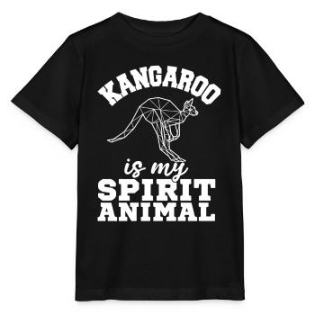 Kangourou Spirit Animal Australie Outback Beutelti - T-shirt bio MINI CREATOR Stanley/Stella Enfant - noir - Devant - Mikhail (115cm)