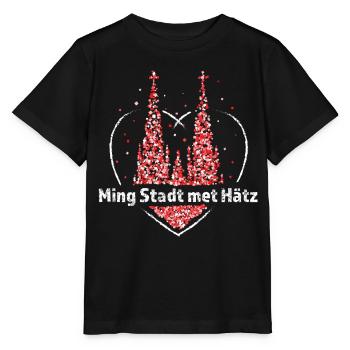Kölner Karneval Dom Köln Colonia Fasnacht Jeck - Stanley/Stella Kinder T-Shirt MINI CREATOR  - Schwarz - Vorne - Mikhail (115cm)