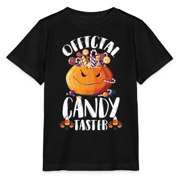 Süßigkeits-Schnupper-Halloween-Party-Albtraum-Kürb - Stanley/Stella Kinder T-Shirt MINI CREATOR  - Schwarz - Vorne - Mikhail (115cm)