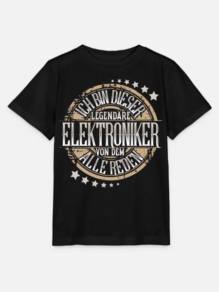 Elektroniker - Stanley/Stella Kinder T-Shirt MINI CREATOR  - Schwarz
