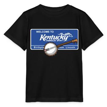 Chemises Banjo Pour Hommes Bluegrass Appalachia Folk - T-shirt bio MINI CREATOR Stanley/Stella Enfant - noir - Devant - Mikhail (115cm)