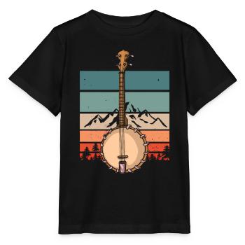 Chemises Banjo Pour Hommes Bluegrass Appalachia Folk - T-shirt bio MINI CREATOR Stanley/Stella Enfant - noir - Devant - Mikhail (115cm)