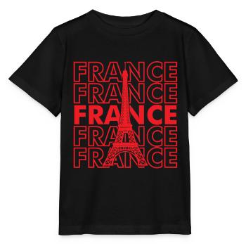 Frankreich Paris Eiffelturm Franzose Liebe Franzos - Stanley/Stella Kinder T-Shirt MINI CREATOR  - Schwarz - Vorne - Mikhail (115cm)