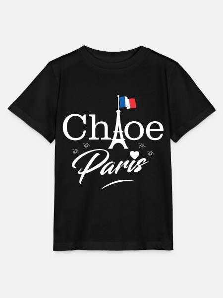 Eiffelturm Paris Französische Liebe - Stanley/Stella Kinder T-Shirt MINI CREATOR - Schwarz