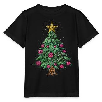 Arbre de Noël Arbre de Noël 4ème Arbre de Noël Avent Arbre de Noël - T-shirt bio MINI CREATOR Stanley/Stella Enfant - noir - Devant - Mikhail (115cm)