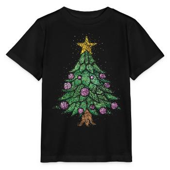 Christmas tree Christmas Eve Christmas tree Christmas tree - Stanley/Stella MINI CREATOR Kids’ T-Shirt - black - Front - Mikhail (115cm)
