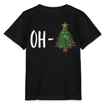 Oh arbre de Noël arbre de Noël arbre de Noël Arbre de Noël - T-shirt bio MINI CREATOR Stanley/Stella Enfant - noir - Devant - Mikhail (115cm)
