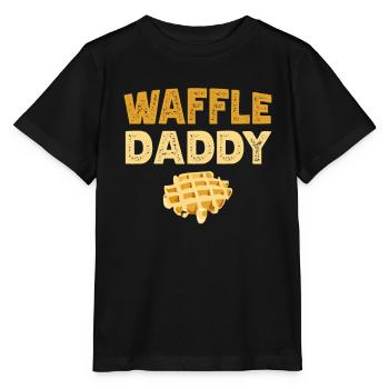 Waffle Daddy Food Waffle Whisperer Fête des pères - T-shirt bio MINI CREATOR Stanley/Stella Enfant - noir - Devant - Mikhail (115cm)