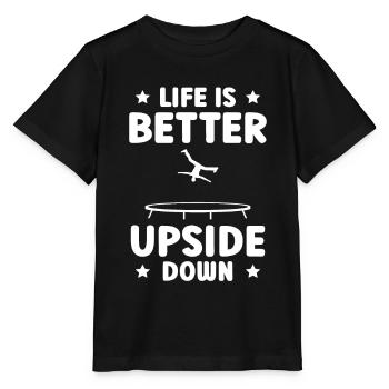 Life is better reversed - Stanley/Stella MINI CREATOR Kids’ T-Shirt - black - Front - Mikhail (115cm)