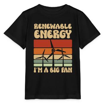Erneuerbare Energien Ich Bin Ein Großer - Stanley/Stella Kinder T-Shirt MINI CREATOR  - Schwarz - Vorne - Mikhail (115cm)