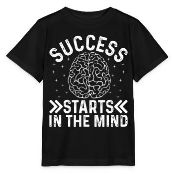 Motivational Entrepreneur Success Success Starts I - Stanley/Stella MINI CREATOR Kids’ T-Shirt - black - Front - Mikhail (115cm)