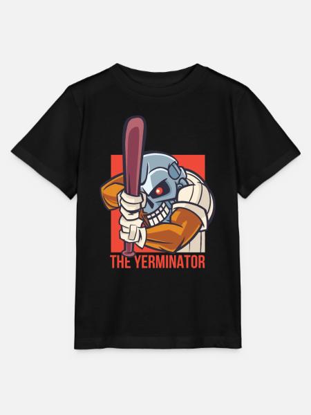 Baseball - The Yerminator - Stanley/Stella Kinder T-Shirt MINI CREATOR  - Schwarz