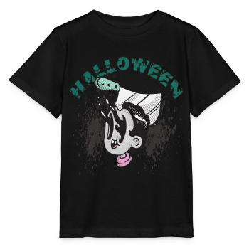 Gruseliges Halloween-Party-Albtraum-Horror-Hallowe - Stanley/Stella Kinder T-Shirt MINI CREATOR  - Schwarz - Vorne - Mikhail (115cm)