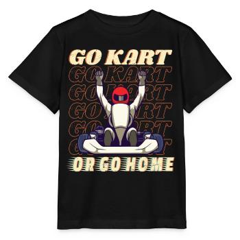 Go-Kart Racer Lap Race Track Racing Fun - Stanley/Stella MINI CREATOR Kids’ T-Shirt - black - Front - Mikhail (115cm)