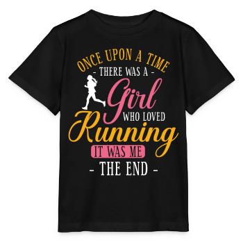 Running Runner Half Marathon Girl - Stanley/Stella MINI CREATOR Kids’ T-Shirt - black - Front - Mikhail (115cm)