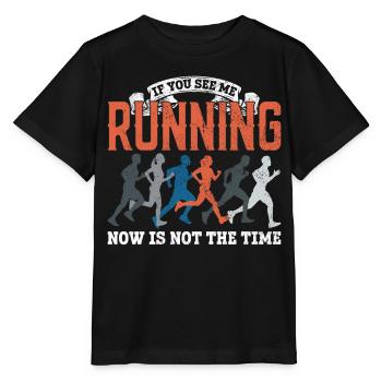 Running Runner Half Marathon - Stanley/Stella MINI CREATOR Kids’ T-Shirt - black - Front - Mikhail (115cm)